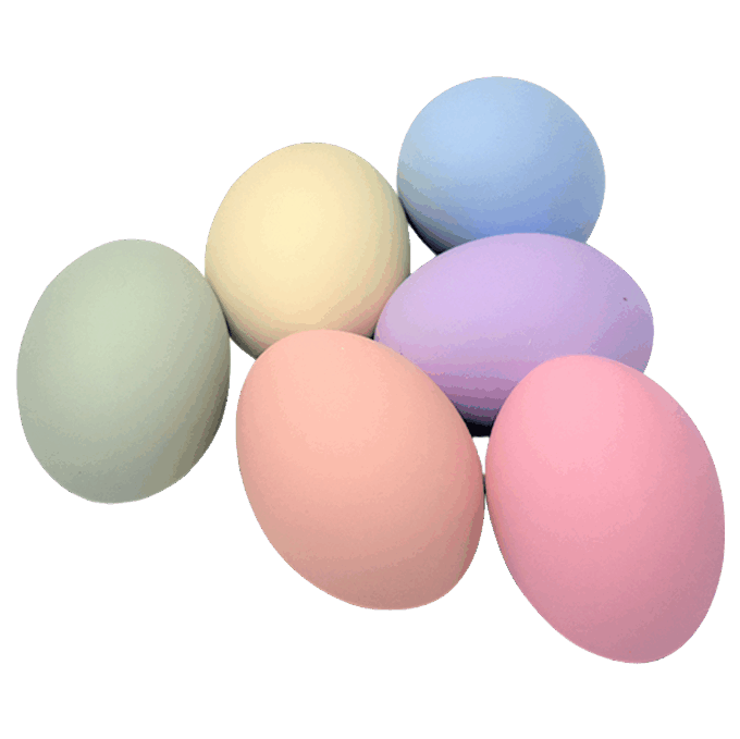 Pastel Ceramic Nest Eggs – 6 Pack