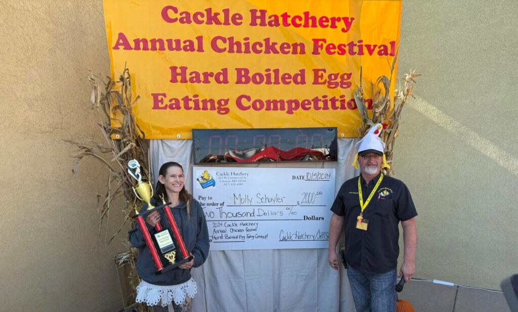 2024 Winner of the Cackle Hatchery Chicken Festival Molly