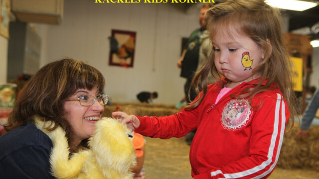 girl with chick face painting